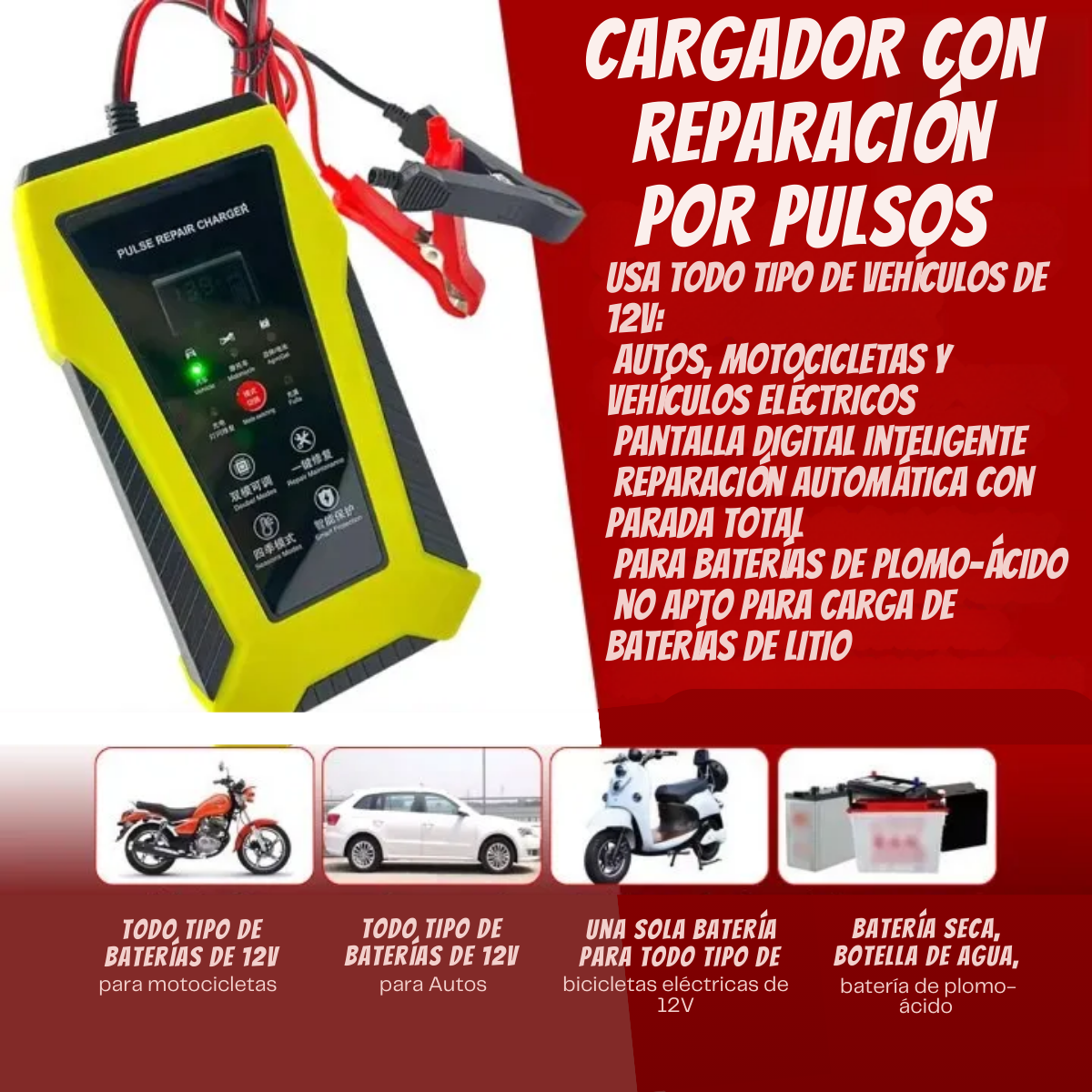 CARGADOR INTELIGENTE DE BATERÍAS