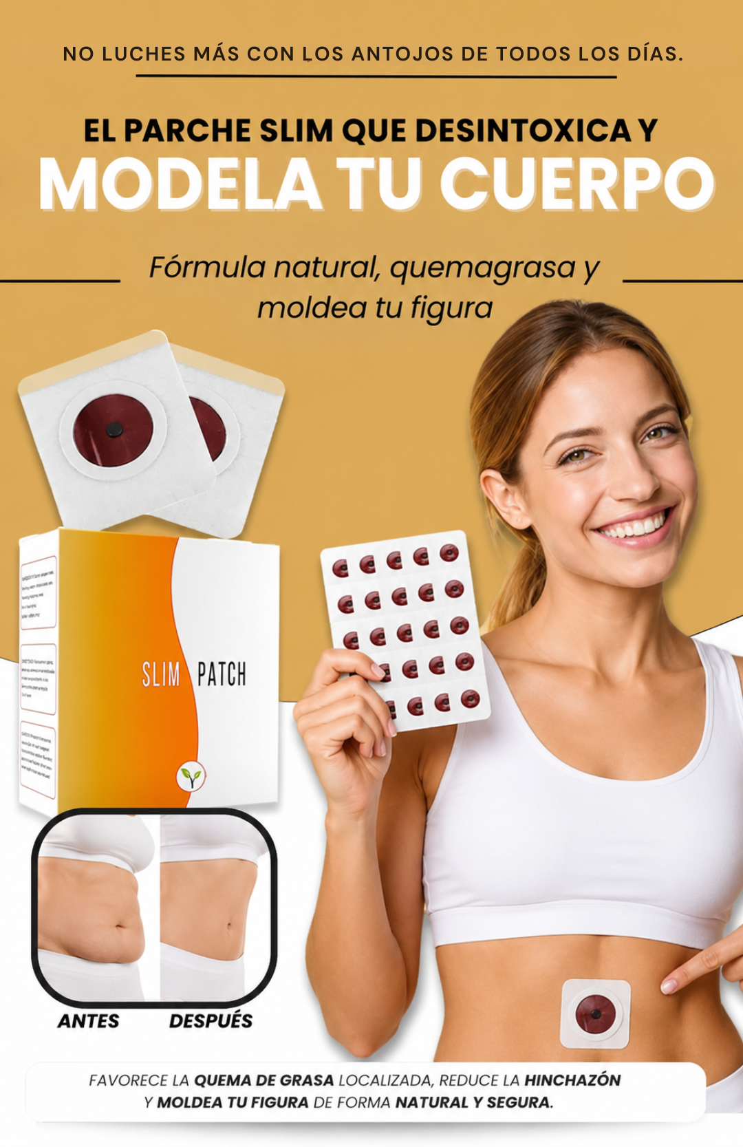 Pack Slim Parch 3x1 ( 90 unidades) – Adelgazante + Anti Ansiedad.