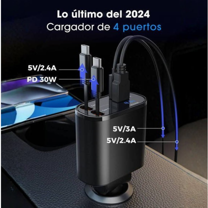 Cargador - ChargeGo 4 en 1