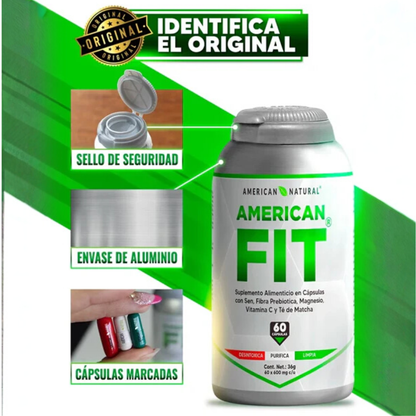 American FIT (60 Capsulas) – Adelgazante + Anti Ansiedad