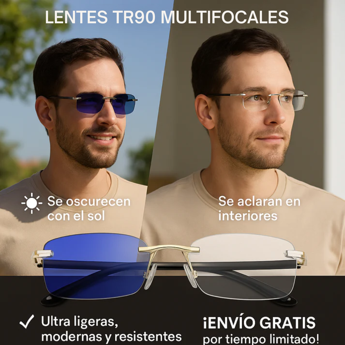 Lentes multifocales 2x1