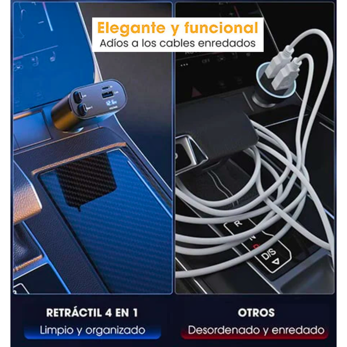 Cargador - ChargeGo 4 en 1